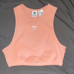 Brand new adidas razor back tank top. Soft Coral pink colour.